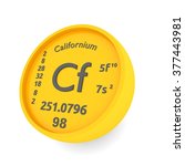 californium chemical element... | Shutterstock . vector #377443981
