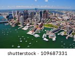 Aerial View Of Boston  Ma  Usa