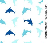 Dolphins Seamless Pattern...