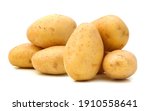 New potato isolated on white...