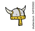 Viking Helmet Cartoon Stock Vector Illustration 54950092 : Shutterstock