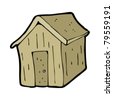 Log Cabin Drawing Stock Vector Illustration 53018293 : Shutterstock