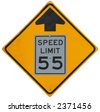 Speed Limit 50 Radar Enforced Isolated Road Sign Stock Photo 43562812 ...