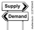 Economics Law Of Supply And Demand Background Stock Photo 52453843 ...